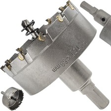 TCT Lochsäge Kreisschneider Hartmetall 16-68 mm HM Bohrkrone Metall Stahl Alu