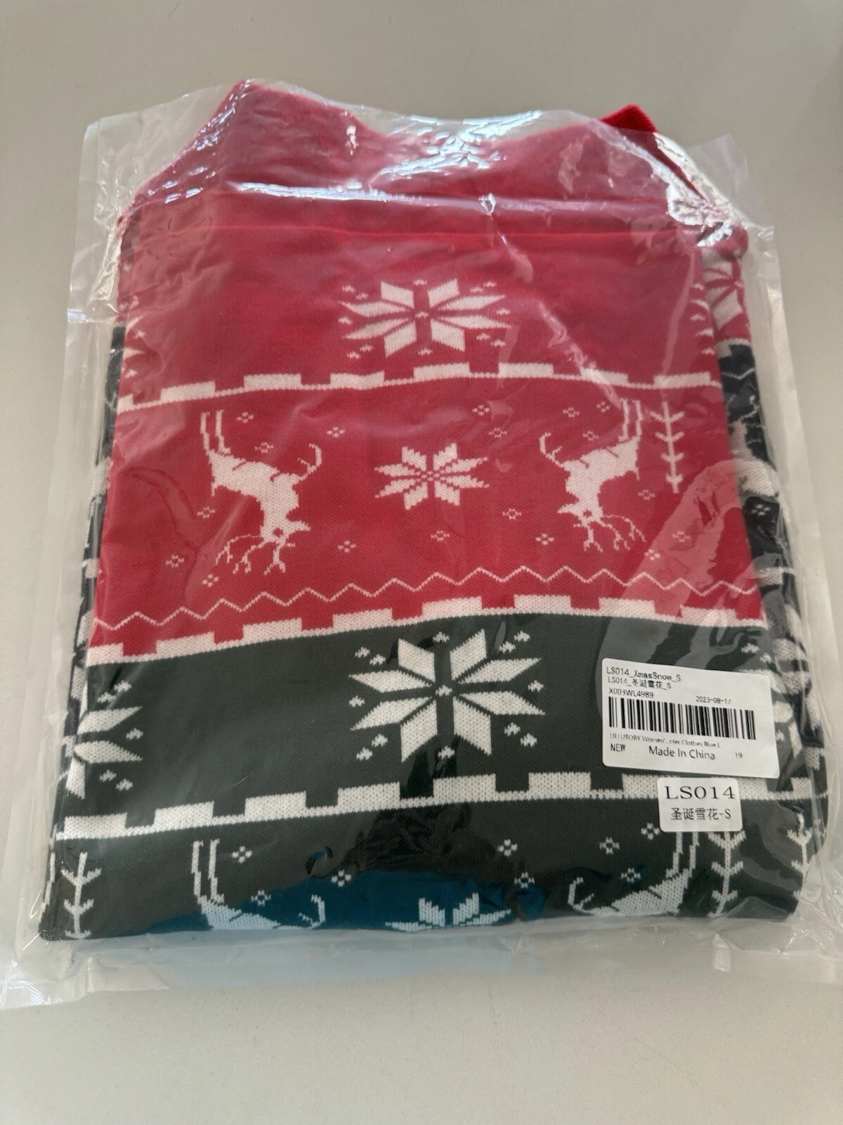 Ugly sweater Christmas snow Turtleneck Sweater oversized split hem Pullover top