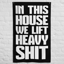 Home Gym Wall Decor Banner - Gym Room Flag