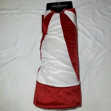 The Christmas Shoppe Red White Peppermint Candy Swirl 48 in. Tree Skirt New!