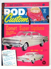 Rod & Custom Magazine April 1964 - Ed Roth's Road Agent, Comet Super Cyclone