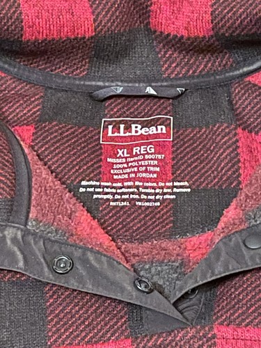 LL Bean Red \u0026 Black Buffalo Plaid 