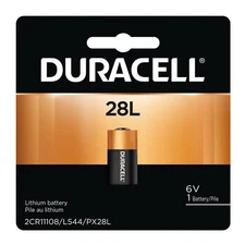 1 28L Duracell 6V Lithium Battery (L544, 2CR1/3N, 2CR11108, Photo, Camera)