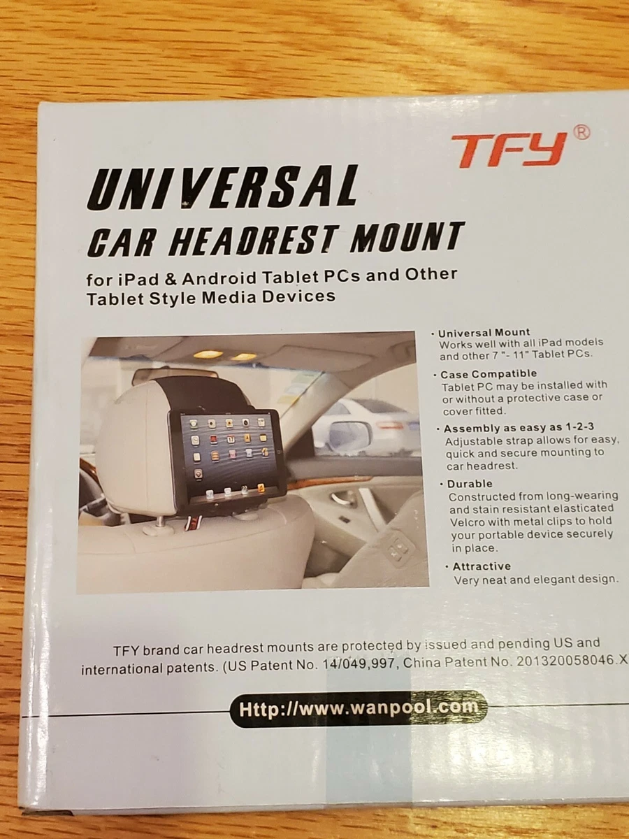 Brand New Car Headrest Tablet Mount Holder for iPads/Android/Tablets - 7-11 inch