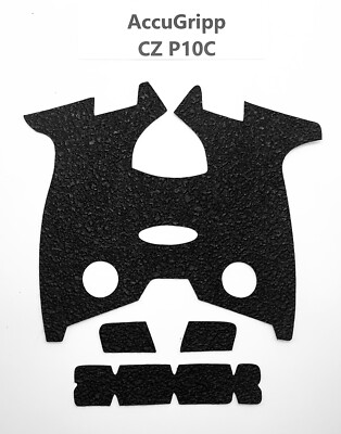 AccuGripp CZ P10C BLACK Sandpaper Gun Grip Tape Wrap Made In USA!