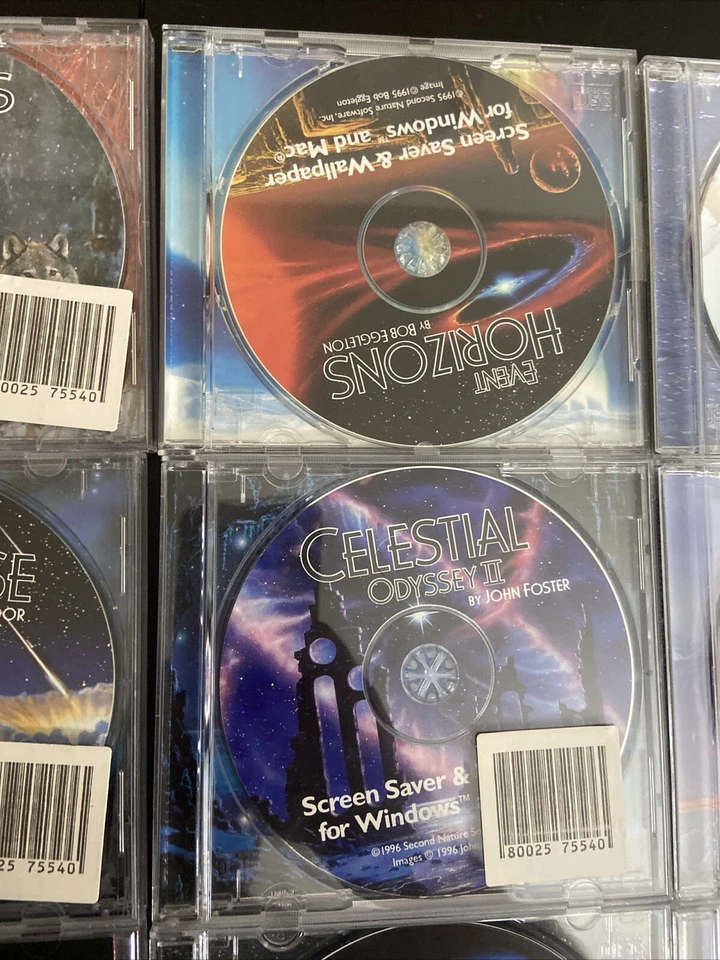 VTG Artwork Computer Lot 10 Second Nature Screen Savers Space Celestial Universe - Image 3 of 4