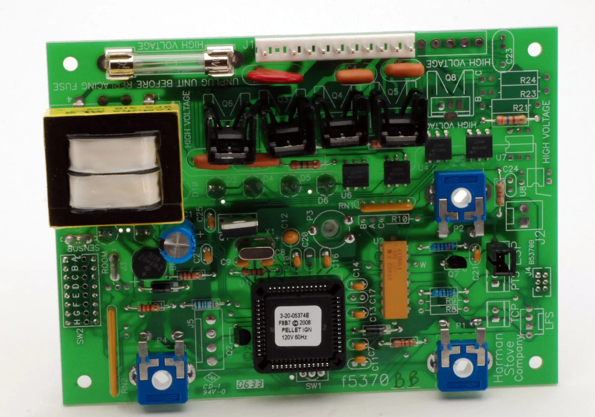 Harman Fireplace Insert 4 Output Control Board, 52I, P35i, Accentra Insert,  OEM | eBay