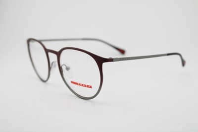 NEW PRADA SPORT VPS 50H U6V-1O1 RED GUNMETAL BLACK AUTHENTIC EYEGLASSES 50-19