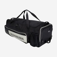 Image of 2026 Kookaburra Cricket Pro 3500 Wheelie Bag Black / Bone  Size 92 x 35 x 30cm