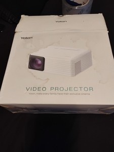 Yoton Y3 Mini Video Projector, 5500 Lumens/ Box Is Distressed. New Condition 