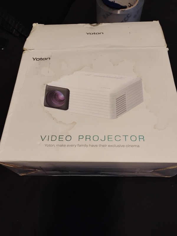 Yoton Y3 Mini Video Projector, 5500 Lumens/ Box Is Distressed. New Condition 