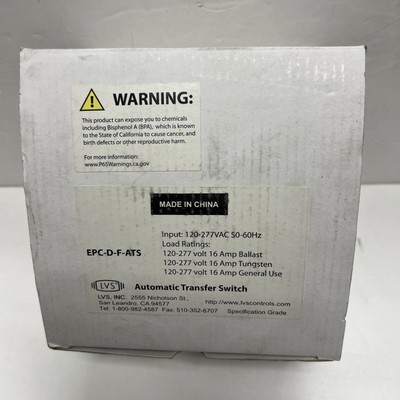 Myers Automatic Transfer Switch  EPC-D-F-ATS