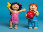 Vintage 1984 Cabbage Patch Kids Mini Figures PVC Lot of 2