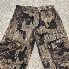 Magellan Outdoors Pants Youth LARGE Camo Real Tree Timber hunting adjustable
