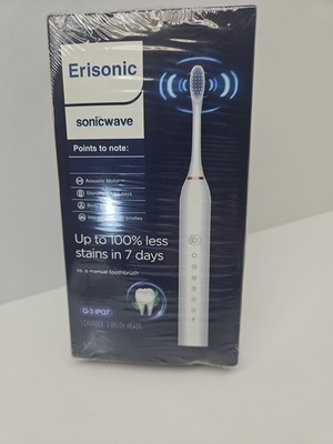  Erisonic Sonicwave Electric Toothbrush-Includes Charger & 3 Brush Heads