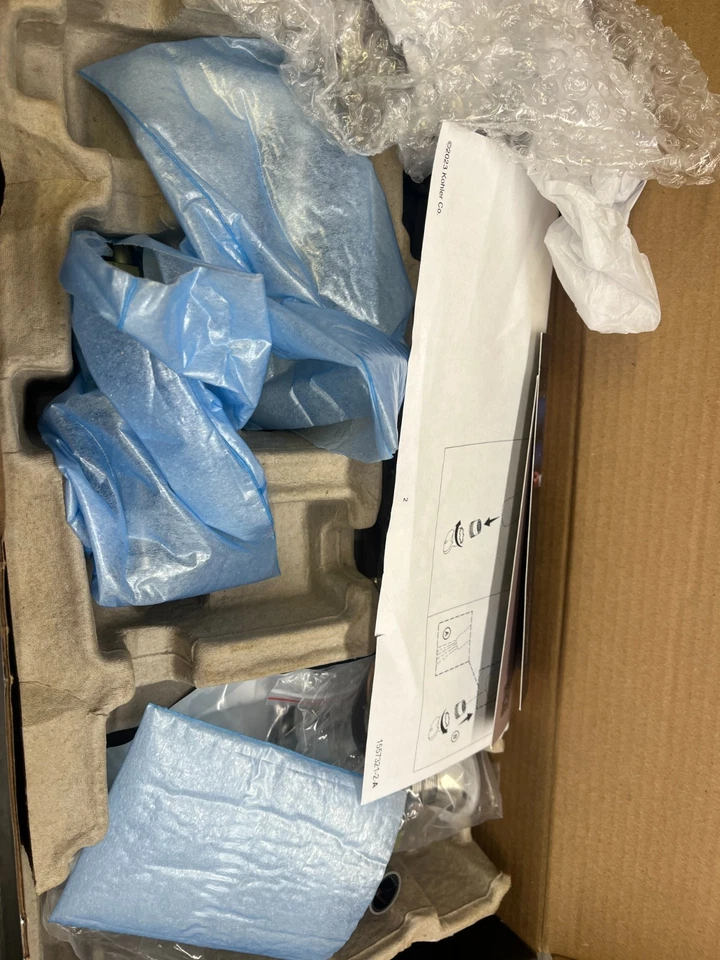 Kohler Castia K-35908-4-SN Widespread Bathroom Sink Faucet Polished Nickel - Image 4 of 4