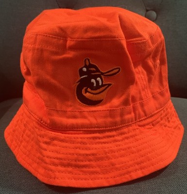 Baltimore Orioles/Miller Lite Reversible Orange/Black Bucket Hat,Sm-Med SEE PICS