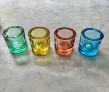 4x Iittala Marimekko Kivi Teelichthalter Heikki Orvola Vintage bunt