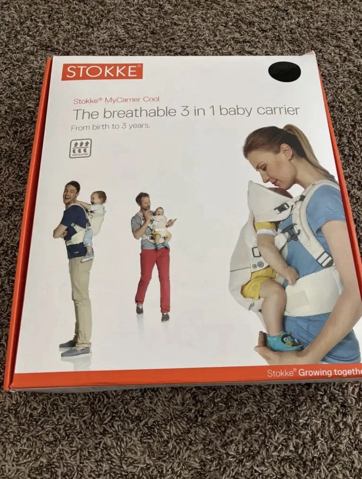 Stokke MyCarrier Adjustable FRONT and BACK 3 in 1 Baby Carrier - New W Tags
