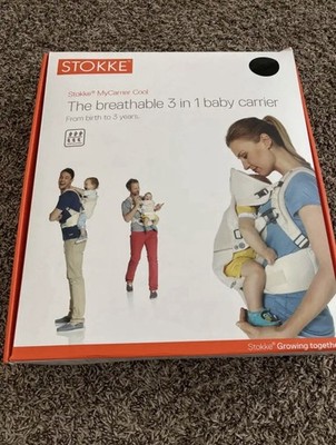 Stokke MyCarrier Adjustable FRONT and BACK 3 in 1 Baby Carrier - New W Tags