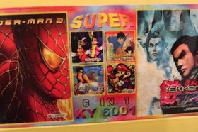 Tekken 6IN1  Famiclone Pegasus cartridge 8 bit Famicom 60 pin Nes Game Dendy 90s