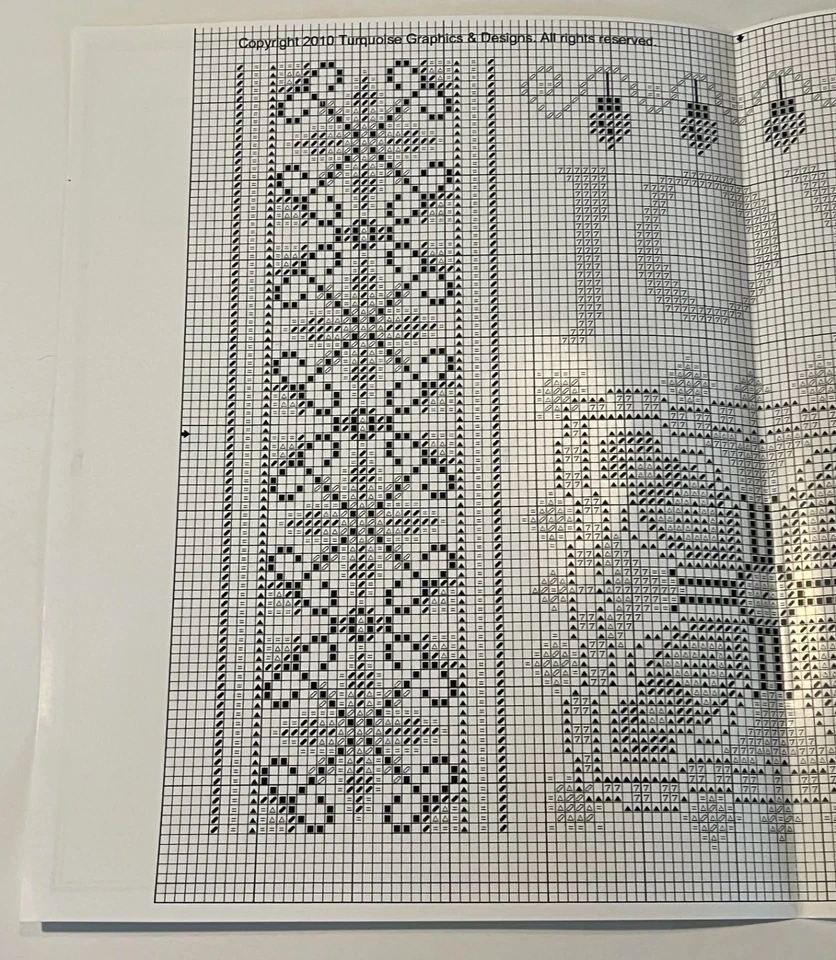 FREE SHIP! Turquoise Graphics & Designs "Joy Sampler" Cross Stitch Pattern - Image 2 of 3