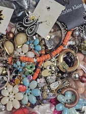 Over 4 LBS Junk  Jewelry Lot Broken Wearable Tangled Repurpose Repair  # 50