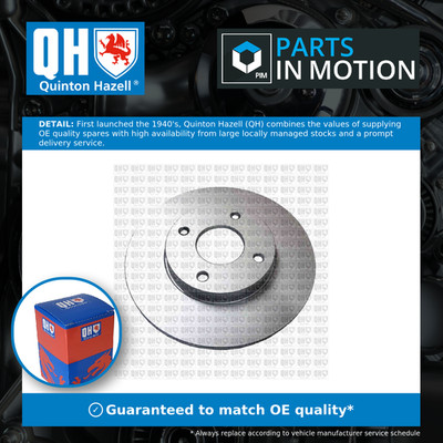 2x Brake Discs Pair Vented fits FORD FIESTA 1.5D Front 2017 on 262mm Set QH New