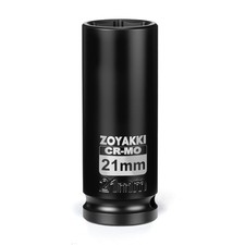 Zoyakki 12 Drive X 21 Mm Deep 6 Pt Impact Socket Cr-mo12-inch 21mm