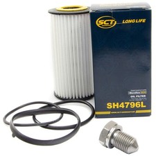 Ölfilter SH 4796 L + Ölablassschraube für Audi A3 A4 Q3 Seat Skoda VW Passat 2.0