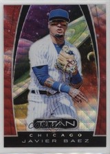 2019 Panini Chronicles Titan Ruby Wave Prizm /199 Javier Baez #17 0q3