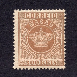 STAMP LOT OF MACAO SCOTT #15 PERF 12 1/2 MINT HINGE REMNANT ($107.50)