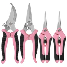 Pruning Shears Garden Scissors Tools: 4pcs Stainless Steel Gardening Clippers...