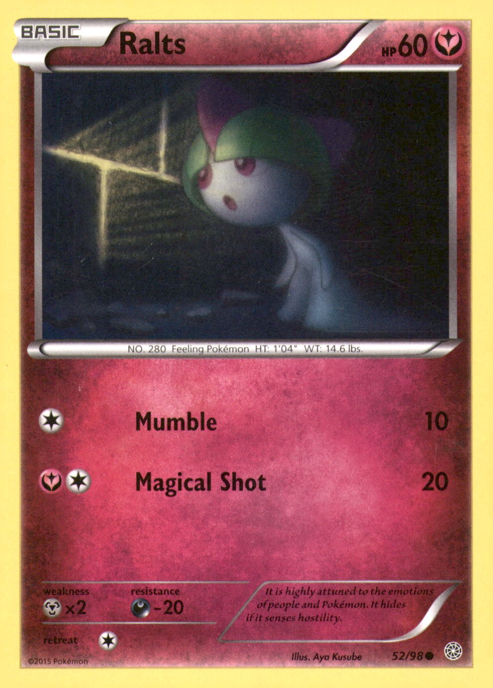 RALTS 52/98 COMMON ANCIENT ORIGINS POKEMON LIGHTLY PLAYED