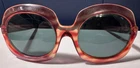Vintage 1960s 1970s Oversize Big Eyes Fashion Sunglasses Italy