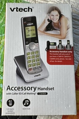 VTech CS6909 Single Line Accessory Handset Phone w/Caller ID/Call Waiting (New)