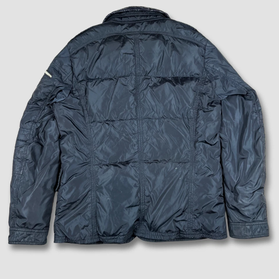 Moncler Blum Quilted Down Jacket Navy Size 4 Men’s Authentic Puffer Coat - Image 3 of 4