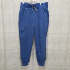 Figs Zamora Jogger Scrub Pants Ceil Blue Women  s Small Petite Length 27 Inches
