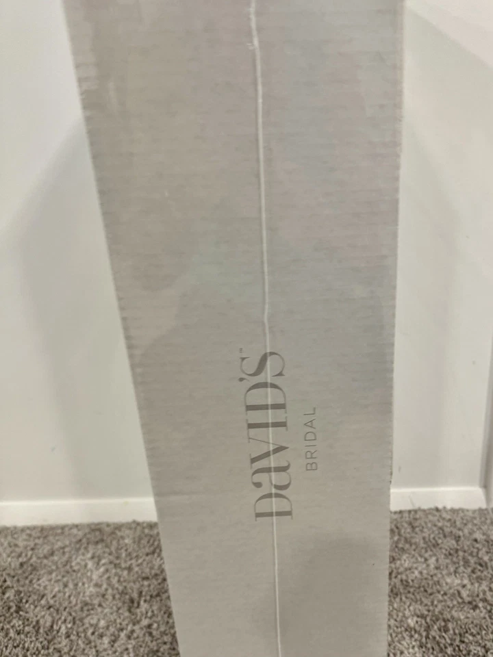 Oleg Cassini Satin Lace Strapless Wedding Dress CWG594 -  Cleaned - Image 2 of 3