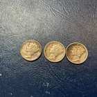 Semi Key 1931 D 1931 S 1931 P Mercury Dimes 3 Great Coins