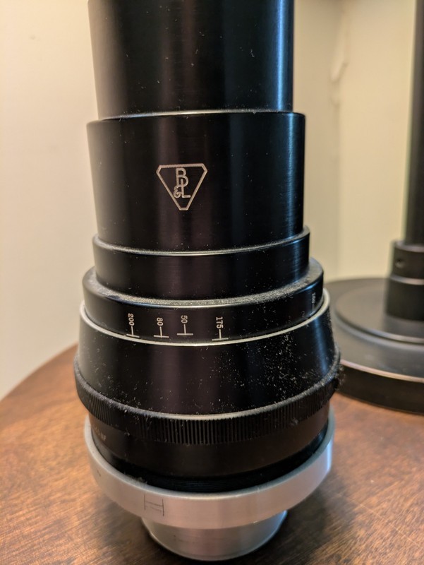 Bausch & Lomb Cinemascope Vtg Anamorphic Projector Lens