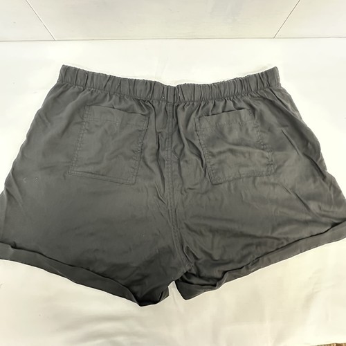Workshop Damen schwarz elastische Taille Bündchen mittelhoher Bund Pull-On neu mit Etikett Shorts Plus 2X - Bild 11 von 14