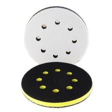 2PCS 5 Inch 8 Holes Foam Sanding Pads, Orbital 2pcs 5inch Interface Pad
