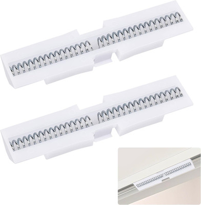 2 Pcs Bi-Fold Door Slide Guide, White ABS Top Mount Closet Door Track Protectors