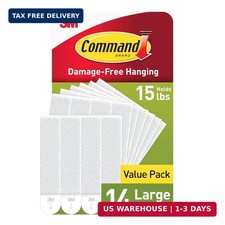 Command 15 lb Large Picture Hanging Strips 14 Pairs 28 Strips , Damage-Free Han