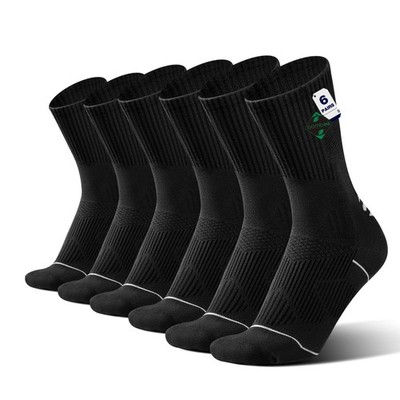6 Paar Bambus Stützsocken Herren Damen - leicht