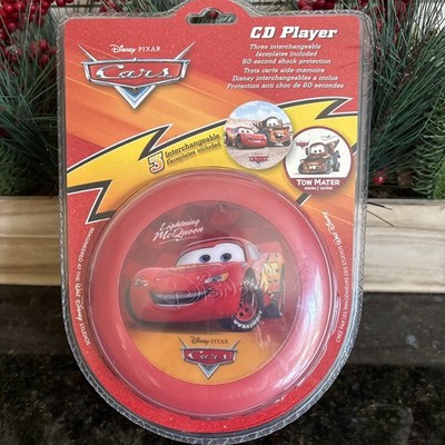 New Sealed Cars Lightning McQueen Portable CD Player Discman Red Disney Pixar