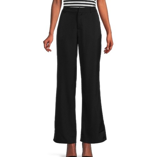 Area Stars schwarz schmal mittelhoch vorne flach weites Bein Noa Hose Small neu mit Etikett