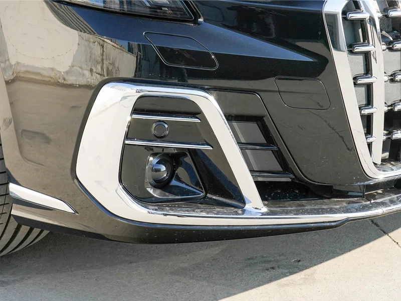 Par de faros antiniebla parachoques delantero bisel marco cromo moldura para Audi A8 2022-2024 Foto 3 de 4