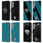 OFFICIAL NFL JACKSONVILLE JAGUARS ARTWORK LEATHER BOOK CASE FOR SAMSUNG PHONES 4